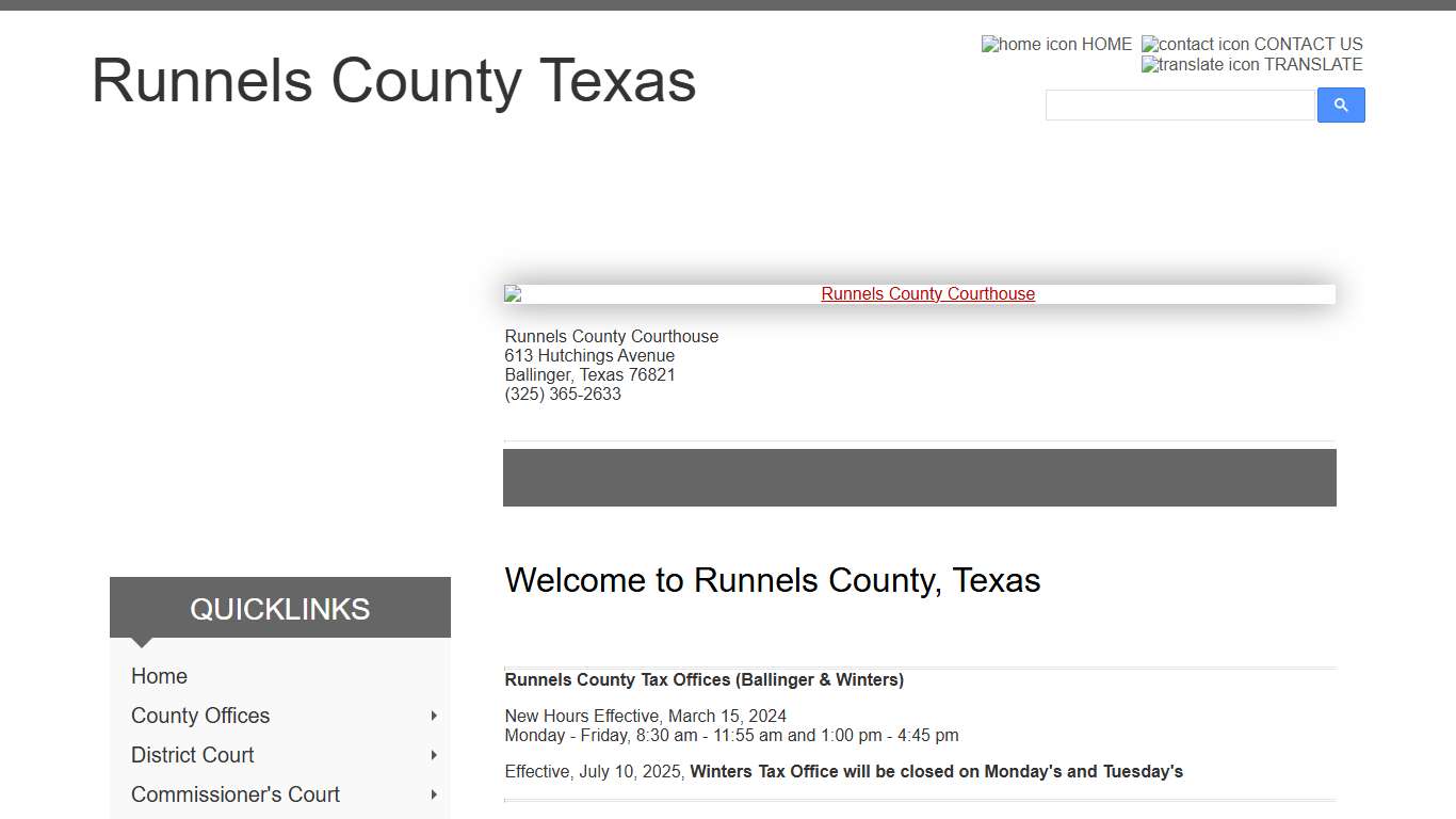 Home - Runnels County